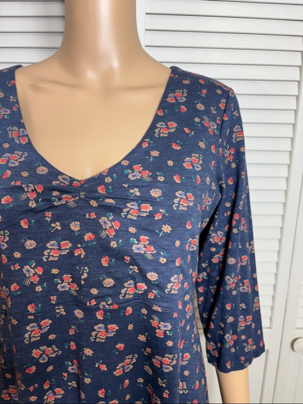 Toad & Co Rosalinda Dress in True Navy Floral Medium - Picture 4 of 15